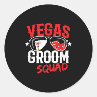 Vegas Sängkammarparty - Gift i Vegas - Brudgum Sto Runt Klistermärke