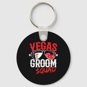 Vegas Sängkammarparty - Gifta i Vegas - Brudgum Sq Nyckelring
