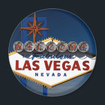 Vegas Sign Dusk Magnet<br><div class="desc">Vegas Sign Dusk Bröllop Season Ideas Bröllop design</div>