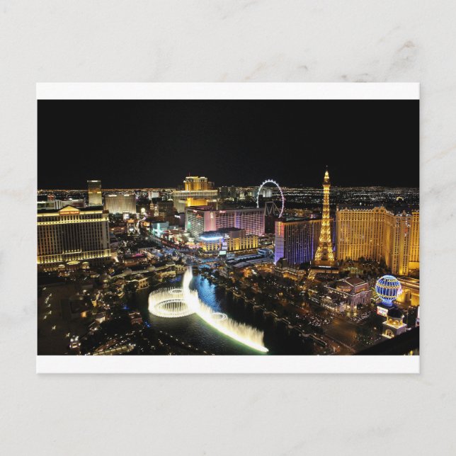 Vegas Siluett Vykort (Framsida)