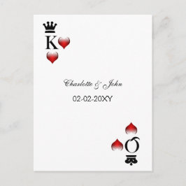 Vegas spara datumet för tillkännagivande meddelande vykort