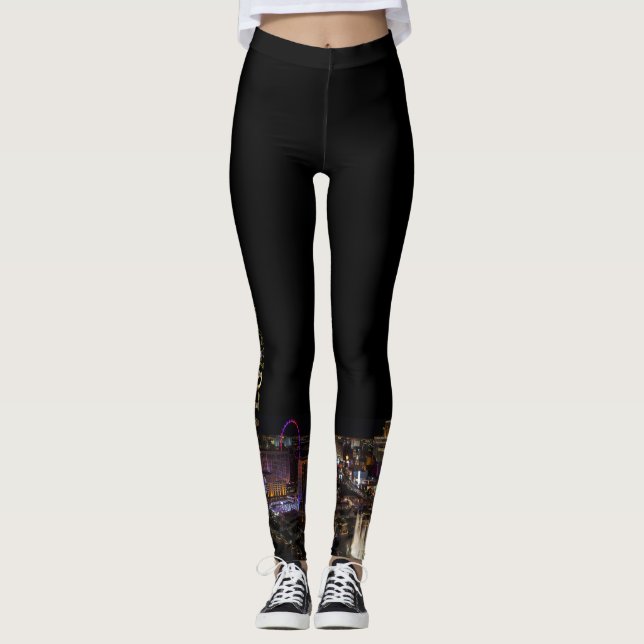 Vegas stark damasker leggings (Framsida)