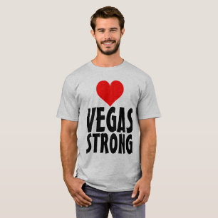 VEGAS STRONG, HJÄRTAT T-shirts