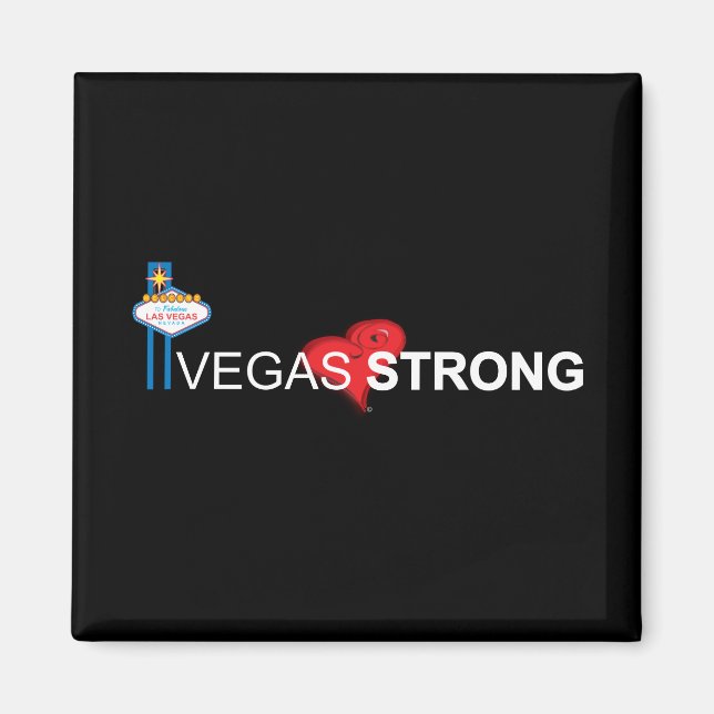 Vegas Strong Souvenir Magnet (Framsidan)