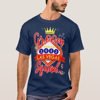 Vegas Svärmgruppsbröllop i Vegas Brudgumme  T Shirt