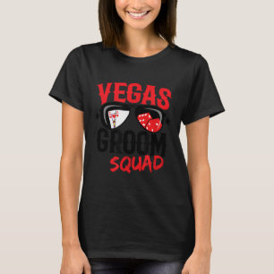 Vegas Svärmning - Gift i Vegas - Brudgum Sq T Shirt