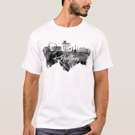 Vegas svart vattenfärg t-shirt