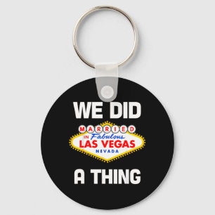 Vegas Sventungliga Bröllop i Vegas Brudgum Brud Nyckelring