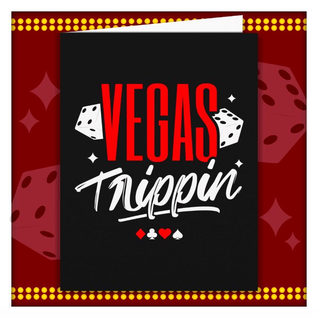 Vegas Tjejresa Vegas Födelsedag Las Vegas Semester Kort (Skapare uppladdad)