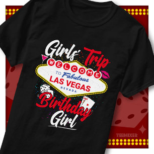 Vegas Tjejresan Sällskap Födelsedags Tjej Välkomst T Shirt