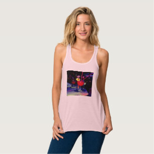 Vegas Tropical Cocktail Funky Linne Med Racerback