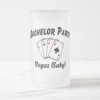 Vegas ungkarlparty frostat ölglas