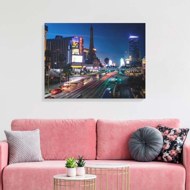 Vegas utsträckt canvastryck (Insitu (Vardagsrum))