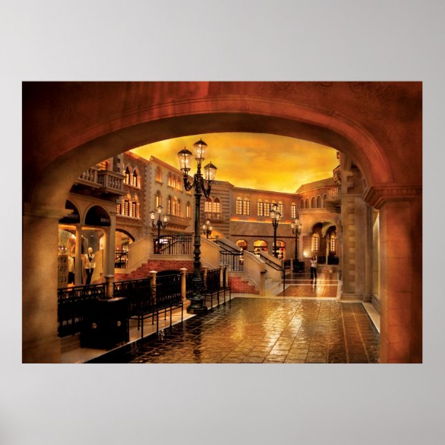 Vegas - Venetian - Venedigs gator Poster (Framsidan)