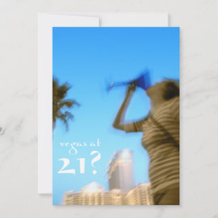 Vegas vid 21-årsinbjudningar inbjudningar