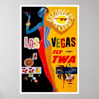 Vegas vintage affisch