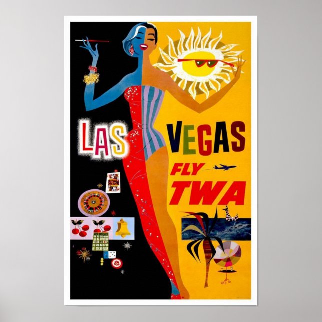 Vegas vintage affisch (Framsidan)