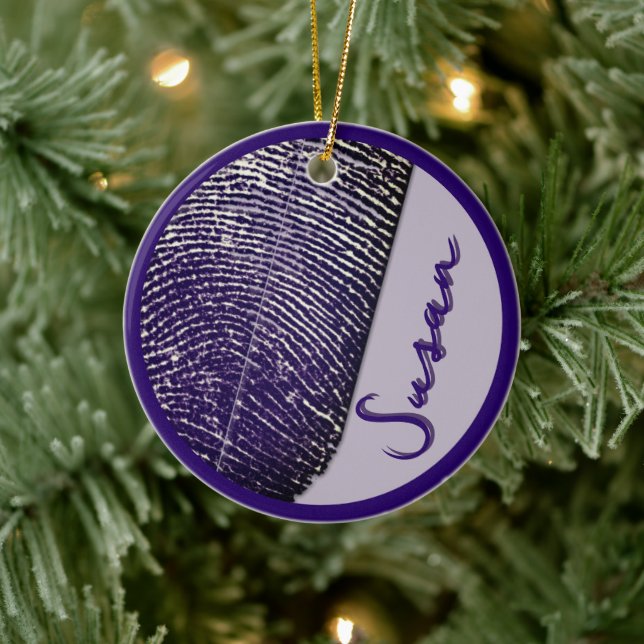 VegasRae - Utskrivet minnesmärke Julgransprydnad Keramik (Träd)