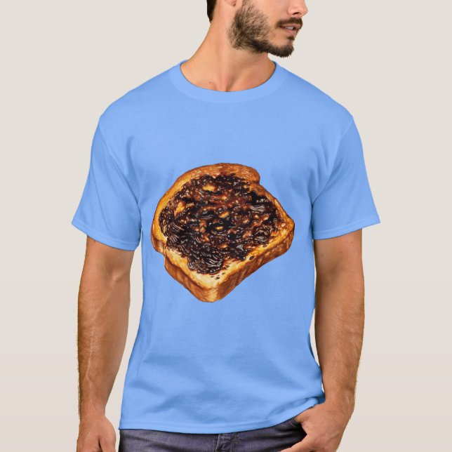 Vegemite Toast Pattern T Shirt (Framsida)