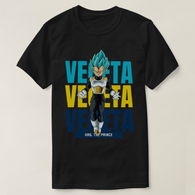 Vegeta TShirtvegeta blue TShirtby kan aldrig växla T Shirt (Design framsida)