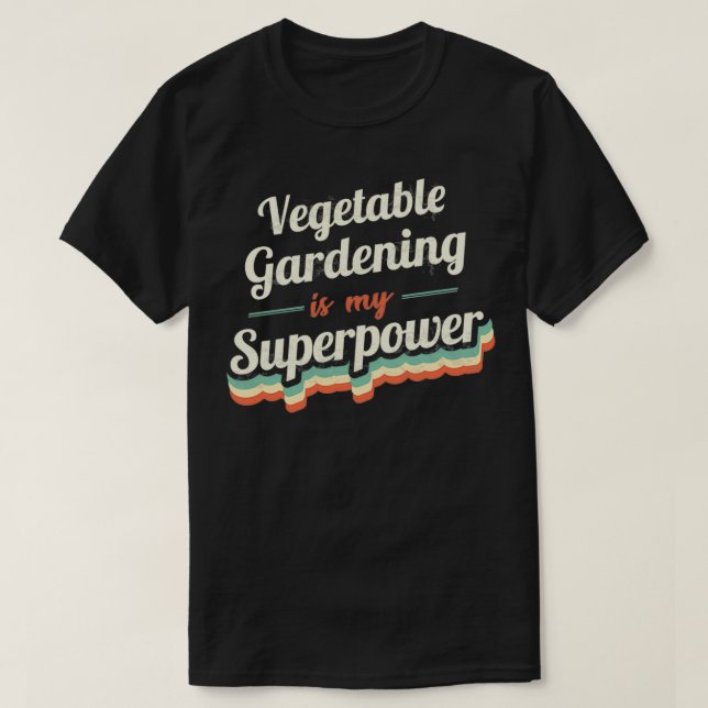 Vegetabilisk  är min supermakt t shirt (Design framsida)
