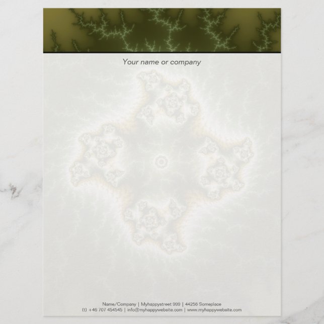 Vegetabilisk cell - Fractal Art Brevhuvud (Framsida)