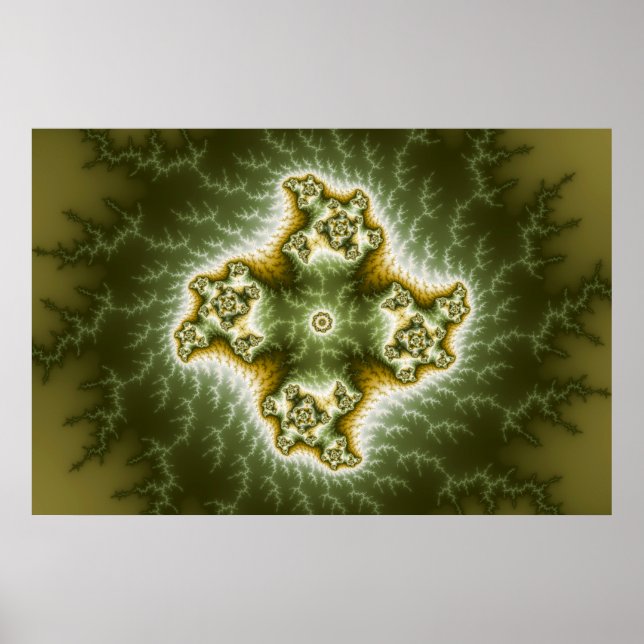 Vegetabilisk cell - Fractal Art Poster (Framsidan)