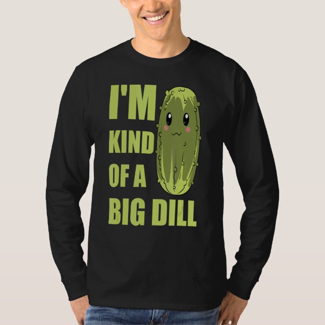 Vegetabilisk gurka II-typ av stor dill T Shirt (Framsida)