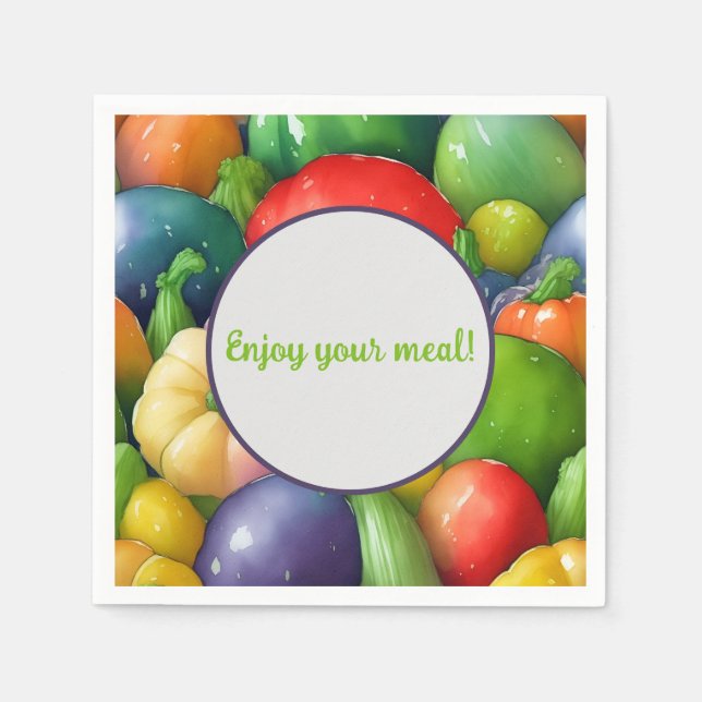 vegetabilisk pappersservett (Framsidan)