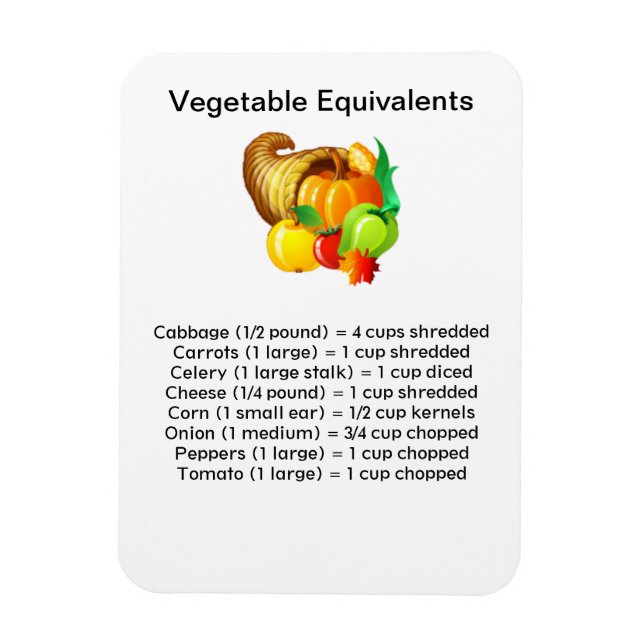 Vegetabiliska ekvivalenter Flexi Magnet (Vertikal)