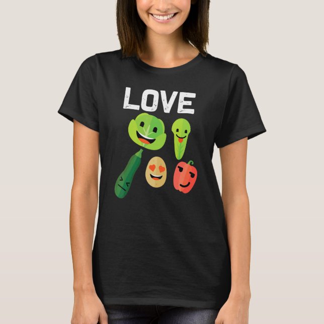 Vegetabiliska För manar kvinnor Fruit Veggies  P T Shirt (Framsida)