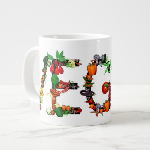 Vegetabiliska grönsaker jumbo mugg