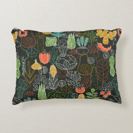 Vegetabiliska ikoner prydnadskudde