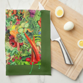 Vegetabiliska inspirationer Köksdukar Kökshandduk