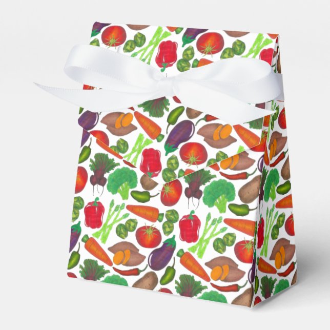 Vegetabiliska trädgårdsprodukter för grönsaksprodu presentaskar (Framsidan Sidan)