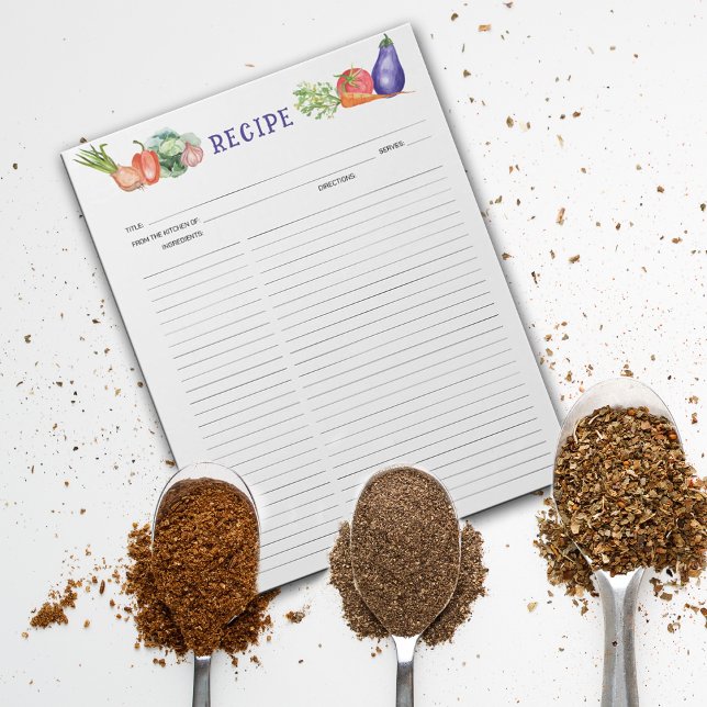 Vegetabiliska vattenfärger, köksväxter anteckningsblock (Skapare uppladdad)