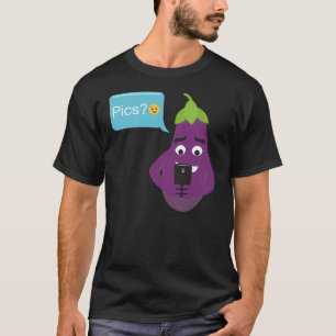 Vegetabiliskt äggplantor Emoji T Shirt
