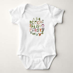 Vegetable Alphabet Cute veggie-kläder för baby T Shirt