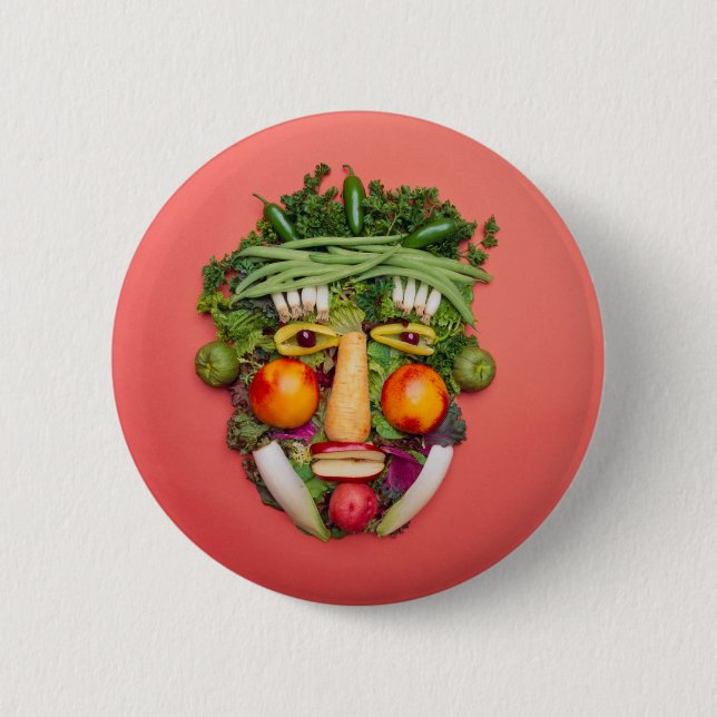 Vegetable Ansikte Knapp (Framsida)