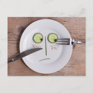 Vegetable Ansikte Vykort