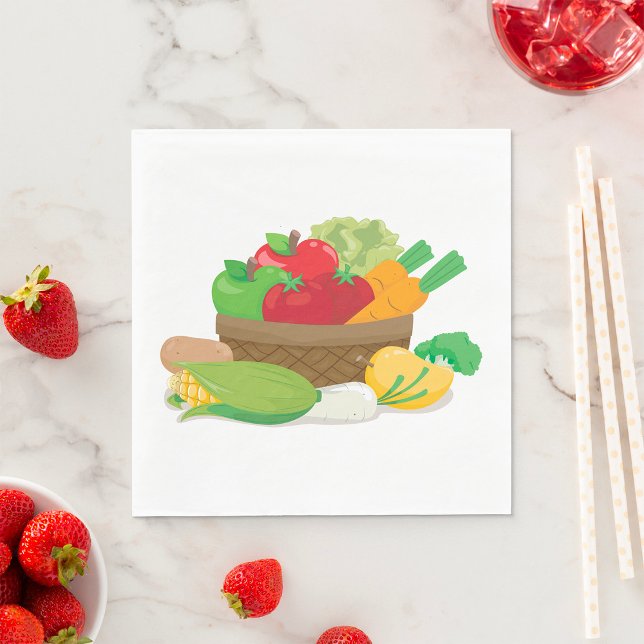 Vegetable Basket Pappersservett (Skapare uppladdad)