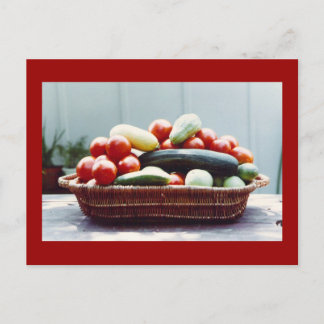 Vegetable Basket Vykort