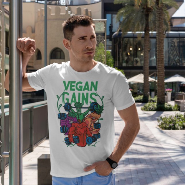 Vegetable Bodybuilding Vegan T Shirt (Skapare uppladdad)