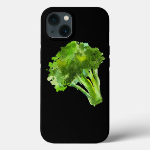 Vegetable Broccoli Retro Vintage Watercolor Graphi