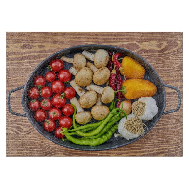 Vegetable Casserole Dish Graphic with Wood Effect (Framsidan)