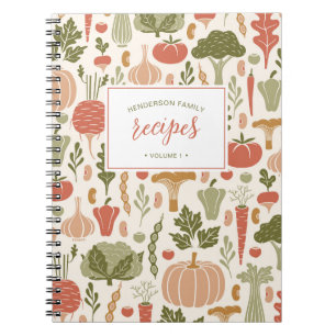 Vegetable Cookbook Vegetarian Family Recipes Anteckningsbok