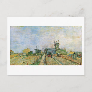 Vegetable Garden i Montmartre Van Gogh Fine Art Vykort