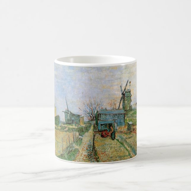 Vegetable Garden in Montmartre av Vincent van Gogh Kaffemugg (Center)