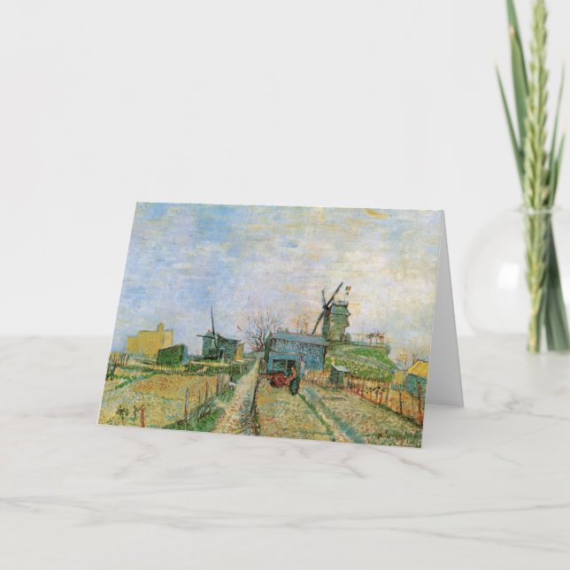 Vegetable Garden in Montmartre av Vincent van Gogh Kort (Framsida)