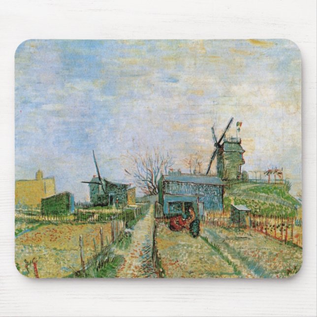 Vegetable Garden in Montmartre av Vincent van Gogh Musmatta (Framsidan)